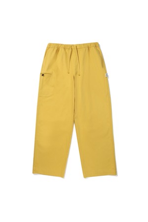 코튼 와이드 스트레이트 이지 팬츠 YELLOW