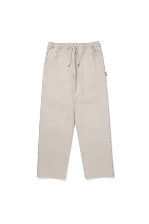 코튼 세미오버 테이퍼드 이지 팬츠 LIGHT GREY