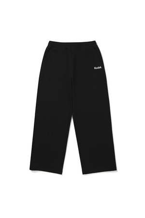 미니 로고 스트레이트 팬츠 BLACK