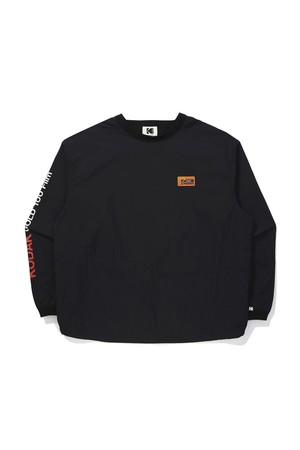 레인보우 우븐 긴팔 피스테 BLACK