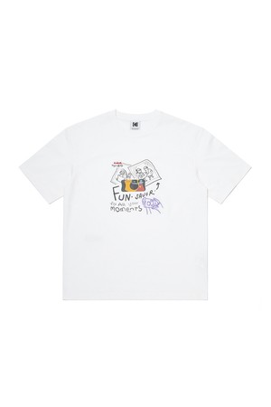 [현예슬 작가] 모먼츠 일러스트 반팔 티셔츠 WHITE