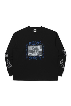 [현예슬 작가] 모먼츠 긴팔 티셔츠 BLACK