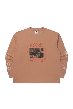 [현예슬 작가] 모먼츠 긴팔 티셔츠 BROWN