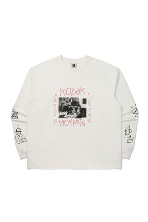 [현예슬 작가] 모먼츠 긴팔 티셔츠 WHITE
