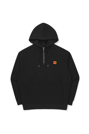 씨너리 그래픽 반집업 후드 BLACK