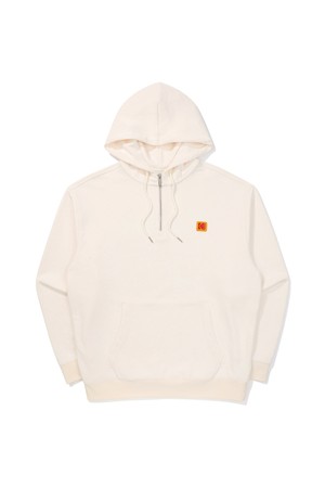 씨너리 그래픽 반집업 후드 IVORY