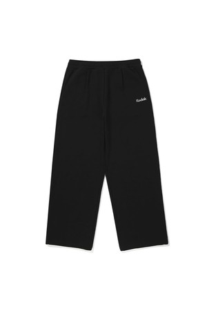 씨너리 핀턱 와이드 팬츠 BLACK