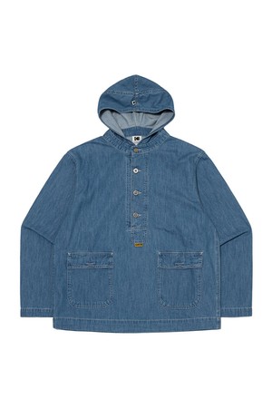 코다커리 데님 후드 아노락 S.BLUE