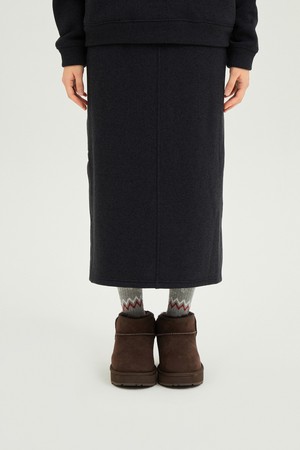 여성) 템프니트 스커트(BLACK)