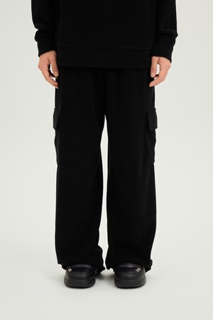 남성) 테리업 에센셜 팬츠 남자(BLACK)