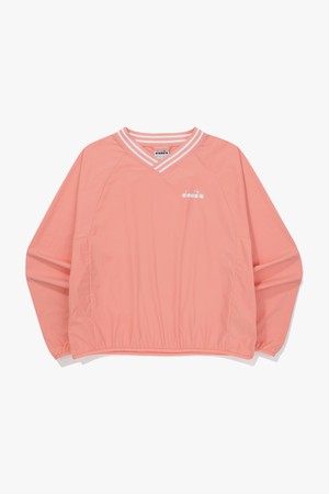 V넥 긴팔 피스테 우먼 CORAL_PINK-a