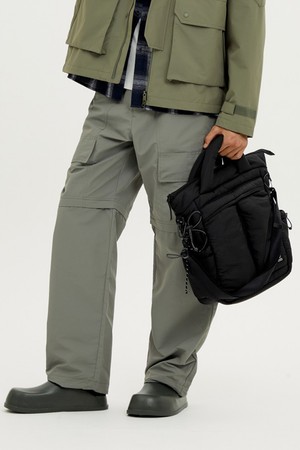 키노코 패딩 토트백(BLACK)