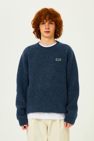 소프트 울 니트 맨투맨 BLUE