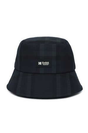 플래쉬트윌 에센셜 릴렉스핏 체크 버킷햇 NAVY