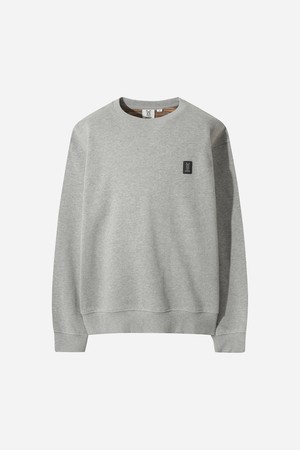 유니) 트리플 컬러 스웻 맨투맨(MELANGE GREY STANDARD)