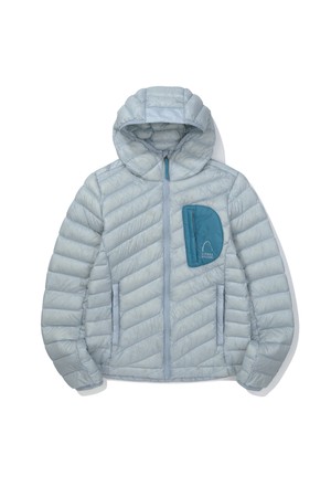 W) 로사(ROSA) 경량 구스다운 후드자켓 LIGHT BLUE