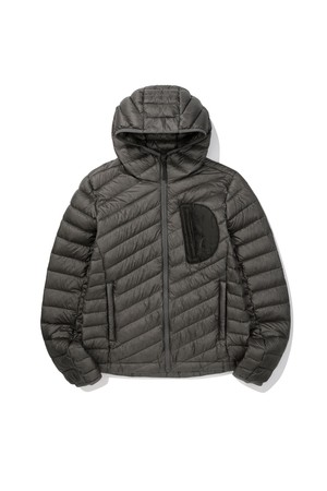 W) 로사(ROSA) 경량 구스다운 후드자켓 CHARCOAL