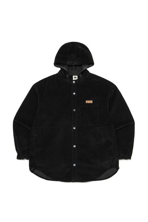 브라우니 코듀로이 윈드 셔츠 BLACK