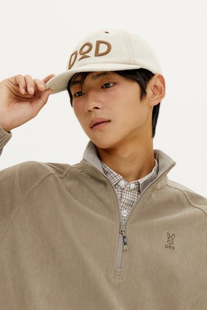 울 모직 캡(IVORY DARK)