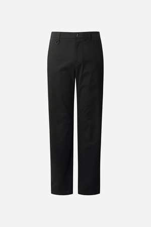 남성) 에센셜 피치 슬림핏 팬츠 (BLACK)