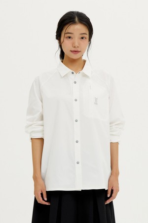 유니) 하이브리드 미니멀 셔츠(OFF WHITE 2)