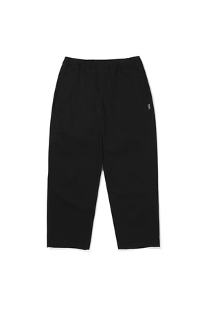 웜코튼 세미오버 테이퍼드 이지 팬츠 BLACK