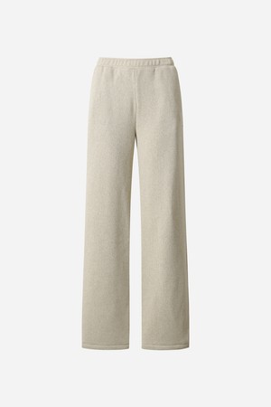 여성) 템프니트 레귤러핏 스트레이트 팬츠(IVORY)