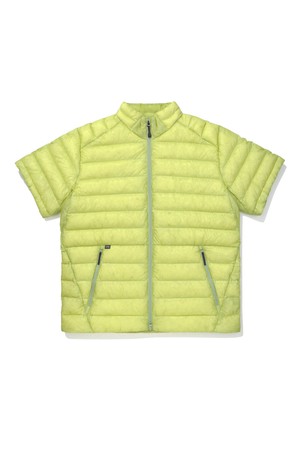 뮤어(MUIR) 경량 구스다운 반팔자켓 YELLOW GREEN