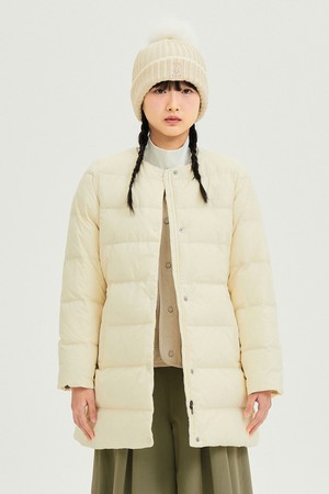 여성) 코나 라이트 D7 미들 다운 자켓(IVORY)