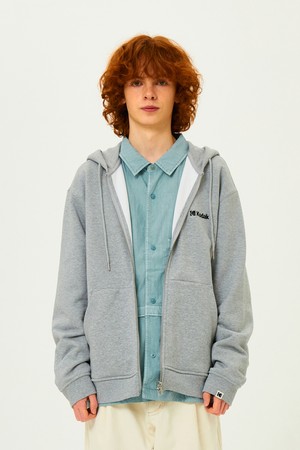 에센셜 후드 집업 M.GREY