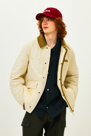 씨네프레임 경량 퀼팅 자켓 IVORY