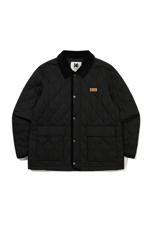 씨네프레임 경량 퀼팅 자켓 BLACK