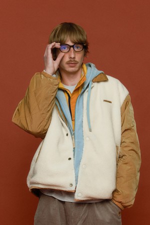 브라우니 리버시블 카라 패딩 자켓 BEIGE