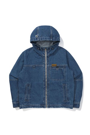코다커리 데님 후드 자켓 BLUE