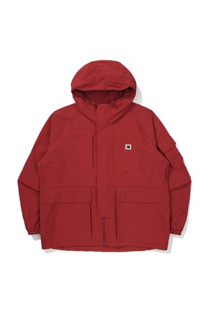 린넨라이크 베이직 후드 자켓 RED