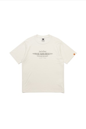 씨네라운지 라이트 그래픽 반팔 티셔츠 IVORY