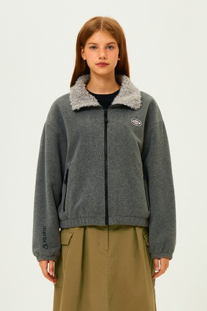 [POLARTEC] 플리스 스탠넥 자켓 우먼 M.GREY