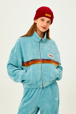 씨네코닥 벨벳 코듀로이 집업 우먼 SKY BLUE