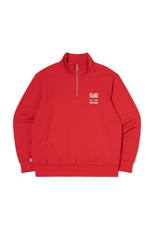 레인보우 반집업 맨투맨 RED