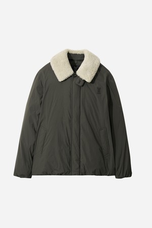 남성) 코나 하이웜 D7 플리스 카라 다운 자켓 (D.CHARCOAL GREY)