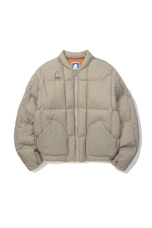 맥데임(McDAME) 리버시블 경량 구스다운 자켓 BEIGE