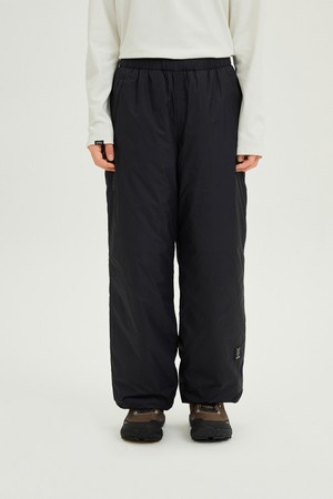 유니) 레귤러핏 패딩 팬츠(BLACK)