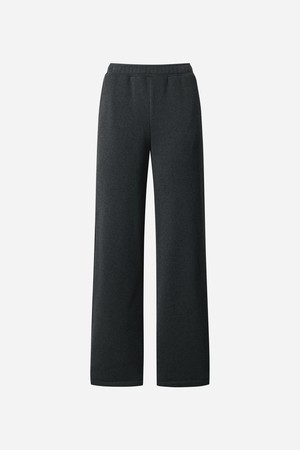 여성) 템프니트 레귤러핏 스트레이트 팬츠(BLACK)