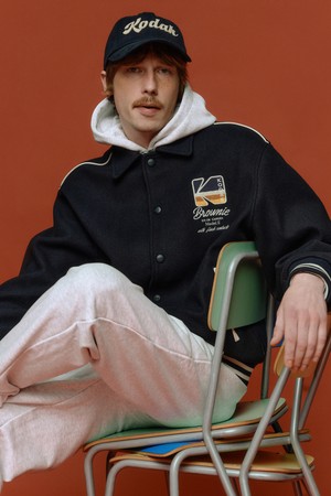 브라우니 바시티 자켓 NAVY