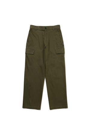 웜코튼 세미오버 스트레이트 이지 팬츠 KHAKI