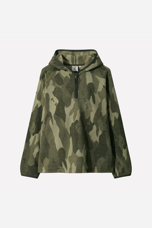 여성) 히트레스트 플리스 집업 후드 아노락(MULTI)