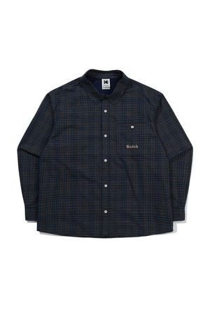 체크 윈드 셔츠 NAVY