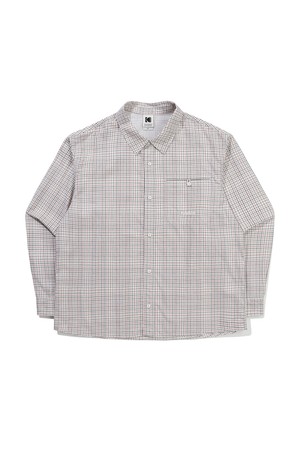 체크 윈드 셔츠 IVORY