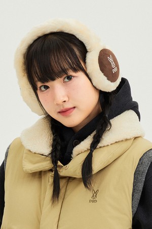 코지 스웨이드 이어워머(BROWN)