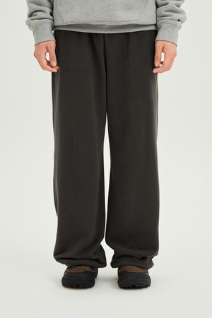 유니) 히트레스트 플리스 레귤러핏 팬츠(D.CHARCOAL GREY)